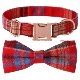 Pet Bow Dog Collar Metal Buckle