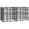 vidaXL Outdoor Dog Kennel Steel 79.3 ftÂ¬â‰¤