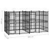 vidaXL Outdoor Dog Kennel Steel 79.3 ftÂ¬â‰¤