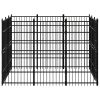 vidaXL Outdoor Dog Kennel Steel 89.2 ftÂ¬â‰¤