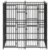 vidaXL Outdoor Dog Kennel Steel 39.7 ftÂ¬â‰¤