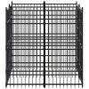 vidaXL Outdoor Dog Kennel Steel 39.7 ftÂ¬â‰¤